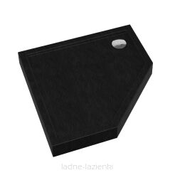 Brodzik CAMERON BLACK 80x80x12 pięciokątny Schedpol Schedline 3ST.C1PK-8080/C/ST