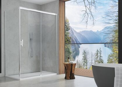 Sanswiss drzwi prysznicowe CADURA WHITE 130 Prawe  białe CAS2D1300907