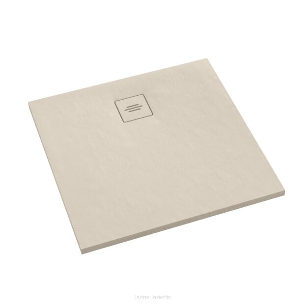 Brodzik PROTOS CASHMERE STONE 80x80 kremowy Schedline 3SP.P2K-8080/PK/ST-M1/PK/ST