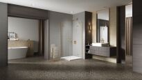 Złoto szczotkowane kabina prysznicowa NESTA GOLD BRUSHED 90x120 K-4469 NEW TRENDY - 13