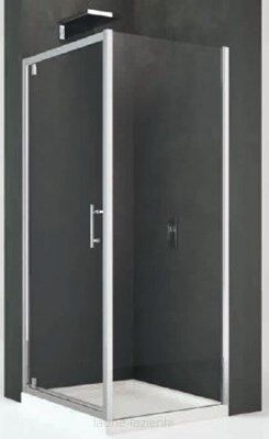 NOVELLINI Kabina prysznicowa Kali G+F 75x100 Drzwi obrotowe  KALI G 75+ścianka Kali F 100  KALIG72-1B+KALIF98-1B