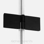 Parawan nawannowy NESTA BLACK 100x150 lewy czarny  6mm New Trendy P-0233 - 3