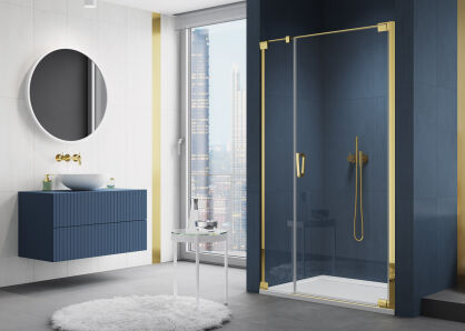 Sanswiss drzwi prysznicowe CADURA GOLD 80 CA31C Prawe złote CA31CD0801207