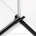 NEW TRENDY Kabina prysznicowa AVEXA BLACK 80x90 czarna EXK-1609 - 4