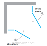 Miedź szczotkowana kabina prysznicowa NESTA COPPER BRUSHED 90x80 K-4655 NEW TRENDY - 3