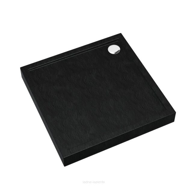 Brodzik CAMERON BLACK 80x80 h12  Schedpol Schedline 3ST.C1K-8080/C/ST