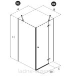 Kabina prysznicowa KALIBRA CHROME 80x80 prawa K-5022 NEW TRENDY - 6