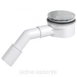 Syfon brodzikowy niski 6cm czyszczony od góry SUPERSLIM  2 dekle srebrny i czarny - 2