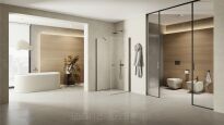 Grafitowa kabina prysznicowa 70x70 NEW SOLEO GUNMETAL BRUSHED New Trendy K-2125 - 10