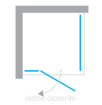 Kabina prysznicowa KALIBRA CHROME 90x70 lewa K-5005 NEW TRENDY - 6