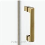 Złote szczotkowane drzwi prysznicowe NESTA GOLD BRUSHED 80 prawe D-0867A NEW TRENDY - 11