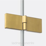 Złote szczotkowane drzwi prysznicowe NESTA GOLD BRUSHED 80 prawe D-0867A NEW TRENDY - 3