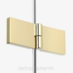 Złoty Parawan nawannowy NESTA LIGHT GOLD 100x150 lewy 6mm New Trendy P-0239 - 3