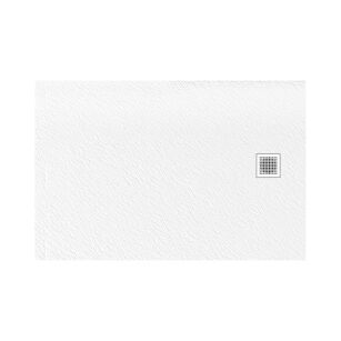 NEW TRENDY Brodzik konglomeratowy MORI 100x90x3 biały B-0434