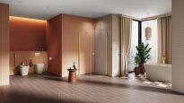 Złota szczotkowana kabina prysznicowa 70x100 NEW SOLEO GOLD BRUSHED New Trendy K-4173 - 7