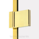 NEW TRENDY Kabina prysznicowa AVEXA GOLD SHINE 90x100 złota połysk EXK-1698 - 6