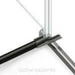 Grafitowa Kabina prysznicowa 100x110 AVEXA GUNMETAL BRUSHED lewa NEW TRENDY EXK-3334 - 11