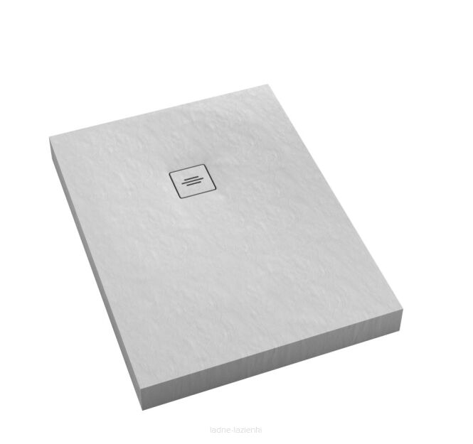 Brodzik NonLimits WHITE STONE 100x130 biały Schedpol Schedline 3ST.N1P-100130/B/ST-M1/B/ST