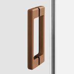Miedziana szczotkowana Kabina prysznicowa 100x80 P rozsuwana PRIME COPPER BRUSHED New Trendy D-0813A/D-0341B - 7