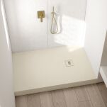 Brodzik NonLimits Cashmere STONE 80x90 cm kaszmirowy wysoki 12 Schedpol Schedline 3ST.N1P-8090/PK/ST-M1/PK/ST - 8