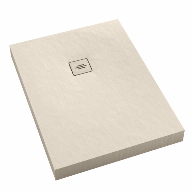 Brodzik NonLimits Cashmere STONE 80x90 cm kaszmirowy wysoki 12 Schedpol Schedline 3ST.N1P-8090/PK/ST-M1/PK/ST
