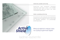 Złota Kabina prysznicowa 100x80 P rozsuwana PRIME LIGHT GOLD New Trendy D-0421A/D-0223B - 4