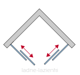 Novellini kabina prysznicowa KALI AH 110x70, 70x110  KALIAH66L1B +KALIAH106L1B + brodzik Mild 110x70x11,5  B-0609+ syfon - 12