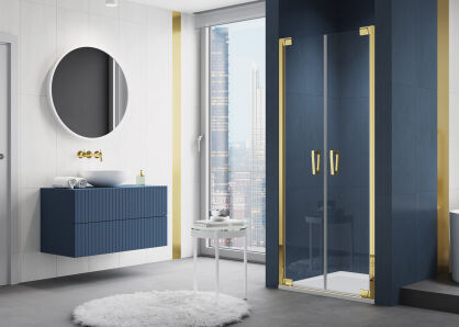 Sanswiss drzwi prysznicowe wahadłowe CADURA GOLD 110 CA2C złote CA2C1101207