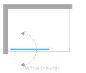 Złoty szczotkowany parawan nawannowy New SOLEO  GOLD BRUSHED 70x140 New trendy P-0171 - 3