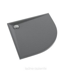 Brodzik LIBRA ANTHRACITE STONE  90x90 x3 półokrągły Schedline 3SP.L1o-9090/A/ST