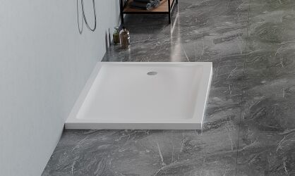Brodzik MILD SATIN biały matowy 80x140 H 4,5 NEW TRENDY B-0657