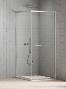 Kabina prysznicowe 90x90 rozsuwana z drzwiami żagiel New Trendy Varia  K-5182