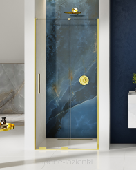 Drzwi prysznicowe SMART LIGHT GOLD 110 złote szkło 8mm New trendy EXK-4214