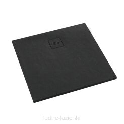 Brodzik PROTOS BLACK STONE 100x100 czarny Schedpol Schedline 3SP.P2K-100100/C/ST-M1/C/ST