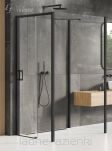 New trendy Kabina prysznicowa 100x120 P CZARNA PRIME BLACK trójścienna K-1619 - 7