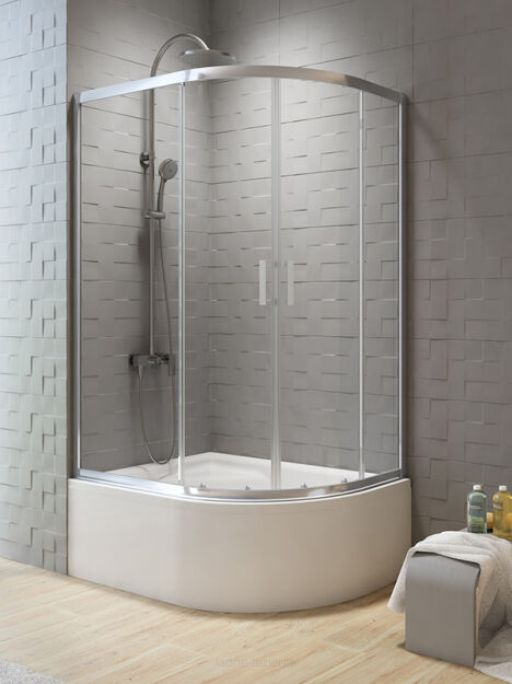 NEW TRENDY Kabina asymetryczna NEW VARIA 100x80 h170 K-5472
