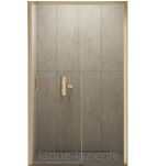 Złote szczotkowane drzwi prysznicowe PRIME GOLD BRUSHED 120 lewe New Trendy D-0788A - 3