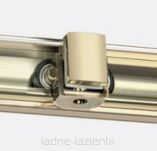 Złota szczotkowana Kabina prysznicowa 100x100 P rozsuwana PRIME GOLD BRUSHED New Trendy D-0785A/D-0331B - 8