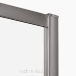 Grafitowa szczotkowana Kabina prysznicowa 130x70 P rozsuwana PRIME GUNMETAL BRUSHED New Trendy D-0892A/D-0352B - 7