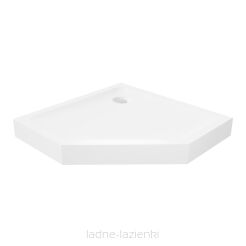 Brodzik pięciokątny 80x80 wys.11,5cm MILD biały NEW TRENDY B-0602