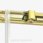 Złota Kabina prysznicowa 100x70 P rozsuwana PRIME LIGHT GOLD New Trendy D-0421A/D-0222B - 5