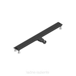 Odpływ Liniowy SLIGHT LINE LOW BLACK PLATE 90 wys6,5 Schedpol Schedline SOLPLB-90035LOW