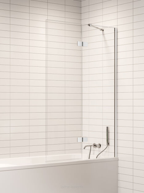 Parawan nawannowy NESTA CHROM 100x150 prawy  6mm New Trendy P-0228