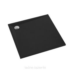 Brodzik LIBRA BLACK STONE 80x80 x3  Schedpol Schedline 3SP.L1K-8080/C/ST