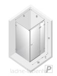 NEW TRENDY Kabina prysznicowa AVEXA GOLD BRUSHED 120x70 prawa złota szczotkowana  EXK-1765 - 8