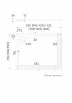 Brodzik LIBRA WHITE STONE 90x120 x3 Schedpol Schedline 3SP.L1P-90120/B/ST - 2