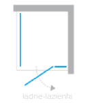 NEW TRENDY Kabina prysznicowa AVEXA  110x120 prawe EXK-1502 - 2