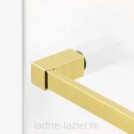 Kabina Walk In AVEXA GOLD BRUSHED 120 z wieszakiem złota szczotkowana NEW TRENDY EXK-3147 (EXK-7029) - 3