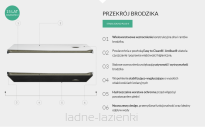 Brodzik LIBRA WHITE STONE 90x110 x3 Schedpol Schedline 3SP.L1P-90110/B/ST - 2