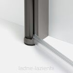 Grafitowa kabina prysznicowa 80x110 NEW SOLEO GUNMETAL BRUSHED New Trendy K-4393 - 7